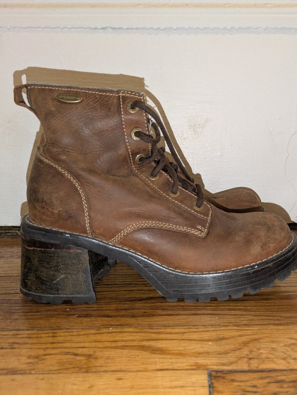 Brown Leather Skecher Boots